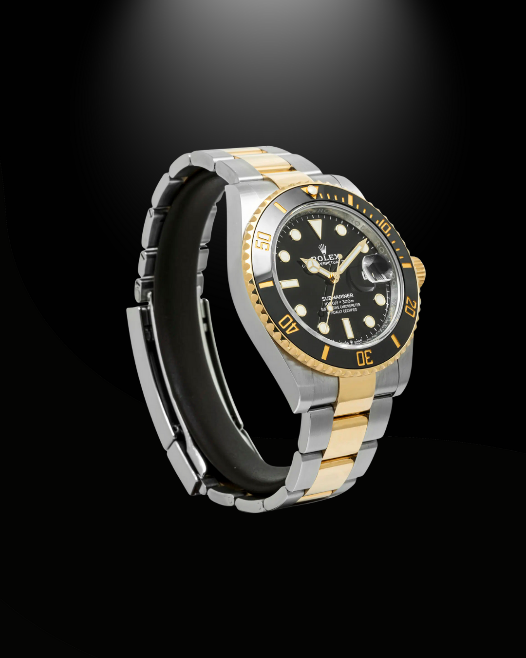 Erkek kol saati gold içi siyah