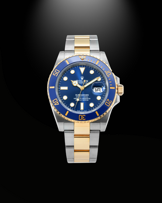 Erkek kol saati gümüş gols içi mavi