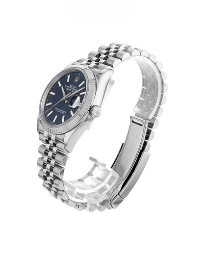 erkek kol saati gümüş içi mavi