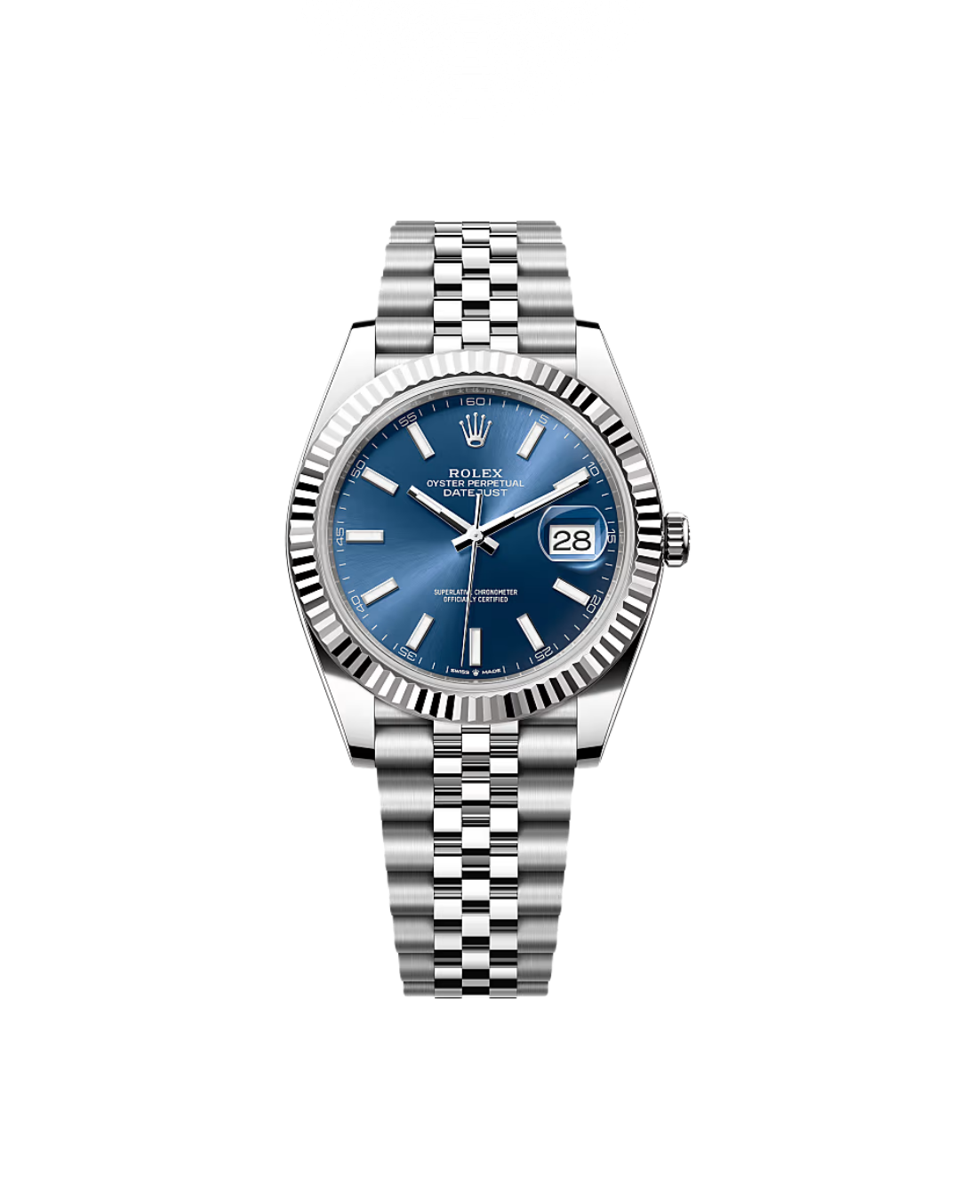 erkek kol saati gümüş içi mavi