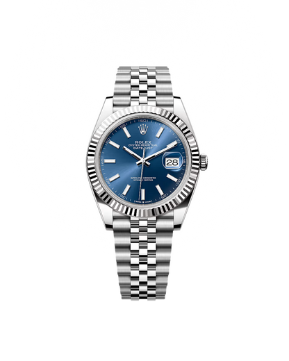 erkek kol saati gümüş içi mavi