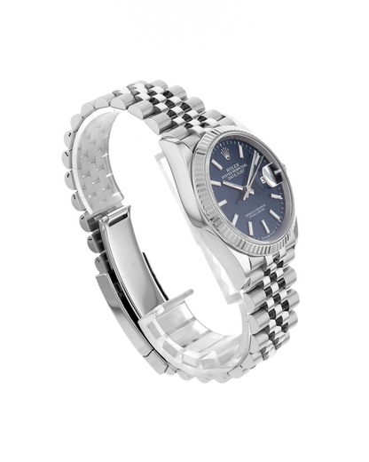 erkek kol saati gümüş içi mavi